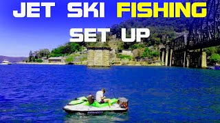 HOW TO SET UP A JET SKI FOR FISHING  ON A BUDGET [upl. by Onifled]