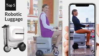 Smart robot luggagescooter suitcasevalise électrique電動キャリーケースElektrischer KofferAirwheel SE3 [upl. by Aneram571]