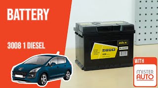 How to replace the car battery Peugeot 3008 mk1 16 HDI 🔋 [upl. by Mahtal]