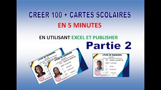 Comment créer plusieurs cartes avec Excel et Publisher [upl. by Johnston]