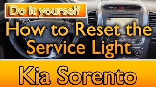 How to reset the service light Kia Sorento  Sportage [upl. by Arammahs485]