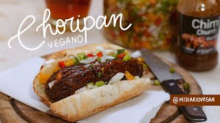 CHORIPAN VEGANO VeganaEnLaParrilla  Midiariovegan [upl. by Enida]