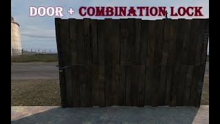 Dayz How to Build a Gate and Protect it With Combination Lock [upl. by Ettelegna]