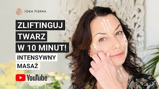 Zliftinguj twarz w 10 minut  Masaż twarzy  Joga Piękna [upl. by Kenway112]