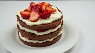 Chocolate Strawberry Cake  Perfect for Home Party [upl. by Magda914]