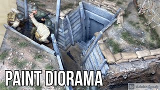 Diorama Paint DDay Bunker PART 2 WW2 1944 makediorama 135 scale diorama [upl. by Sankey157]