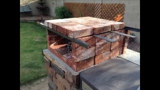 not a cooking video  DIY quotPORTABLE quotBrick Pizza Oven [upl. by Kentiga]