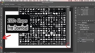 2500 shape free download and Install in Photoshop [upl. by Maharg]