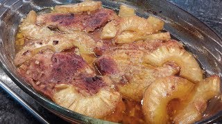 Receita de Febras Assadas no Forno com Ananás [upl. by Nofets]