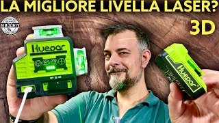 Ottima livella laser a 360° autolivellante 3D 12 linee HUEPAR P03CG Con telecomando e APP bluetooth [upl. by Nohcim978]