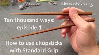 How to use chopsticks with the Standard Grip [upl. by Peppy318]