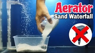 Aquarium sand waterfall DIY  Aerator sand waterfall DIY [upl. by Cate]