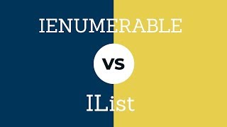 ienumerable vs list  Difference between ienumerable and list [upl. by Udele]