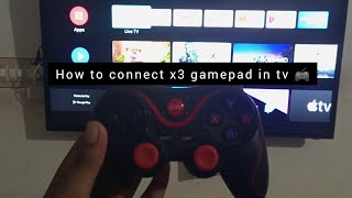 HOW TO CONNECT X3 GAMEPAD IN TV [upl. by Donell]