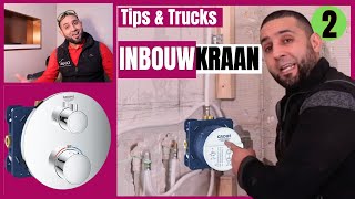 Leer hoe je zelf een DIY droombadkamer maakt Deel 2  Leer INBOUWKRAAN INSTALLEREN  GROHE Rapido [upl. by Lecroy]