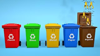 Save Earth Garbage Sorting Rules Clean Up Trash Recycling Plastic Glass amp Paper Recycle Symbol [upl. by Nnaesor366]