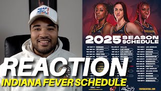 Reacting to Indiana Fever 2025 Schedule │Caitlin Clark Year 2 Leap Begins [upl. by Miner668]