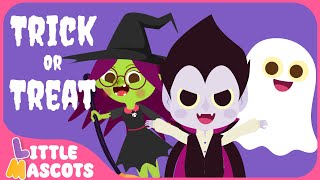 Trick or treat  Halloween Song  Little Mascots Nursery Rhymes amp Kids Song [upl. by Dlaner]