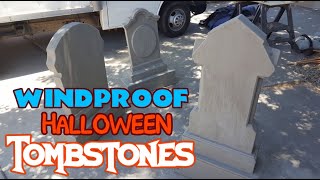 Sturdy Halloween Tombstones 💀 Heavy Duty DIY Plywood Decorations [upl. by Tfat364]