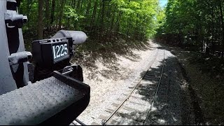 Locomotive Ride Along Pere Marquette 1225 on Manton Hill [upl. by Aneleh]