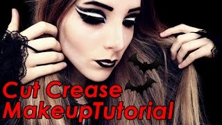 Goth Cut crease Makeup Tutorial [upl. by Odlanar292]