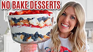 EASY 4 NO BAKE DESSERTS  Make them in just a few minutes [upl. by Herbert194]