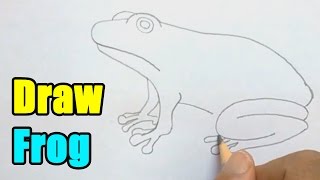 How to Draw a Frog  Very Easy [upl. by Kiah]