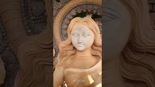 Saraswati Murti Background Making Idols By Maa Durga Art [upl. by See287]