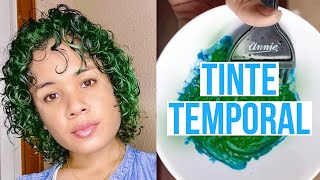 CREA TU TINTE CASERO TEMPORAL Tinte Casero De Colores Tutorial  Shari Mieses [upl. by Colwen368]