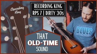 Recording King RPS 7 Guitar Review  That OldTime Sound [upl. by Armillia]