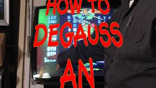 How to Degauss an Arcade CRT Monitor [upl. by Uni]