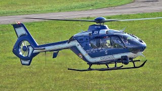 Gendarmerie Nationale Eurocopter EC135T2 Airbus Helicopters H135  Start Up Take Off and Landing [upl. by Nekciv982]