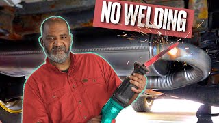 Super Easy MUFFLER REPLACEMENT with NO WELDING [upl. by Dranyer]