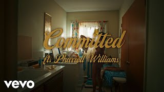 Rauw Alejandro amp Pharrell Williams  Committed Lyric Video [upl. by Atsiuqal]