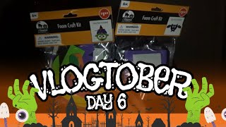 Foam Craft Kit  Dollar Tree Halloween Crafts  Kid Friendly Crafts  PT 2  Vlogtober Day 6 [upl. by Tulley841]