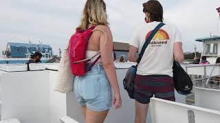 ⁴ᴷ⁶⁰ Fire Island Pines Ferry Full Ride from Sayville NY August 22 2020 [upl. by Aihtnyc270]