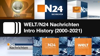 WELTN24 Nachrichten Intro History 20002021 [upl. by Odraleba]