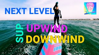 How To Stand Up Paddle In Wind amp Waves  Upwind Downwind SUP Board in Choppy Water amp Rail Steering [upl. by Anaitit265]