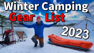 2023 Ultimate Winter Camping Gear List [upl. by Anael]