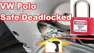 VW Polo safedead locked rear doors central locking issues Fault finding and repair [upl. by Bron]