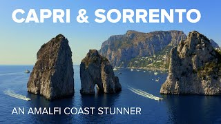 Capri amp Sorrento Drone Shots Italy  4K Video [upl. by Timmi]