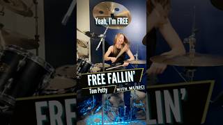 Tom Petty  Free Fallin’ Drum Cover  Drummer Cam Played Live By Teen Drummer Lauren Young [upl. by Ahseniuq258]