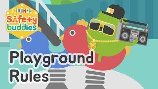 Playground Rules  Playtime safety  Ditomon Safety Songs  Safety song for kids [upl. by Ahseinad548]