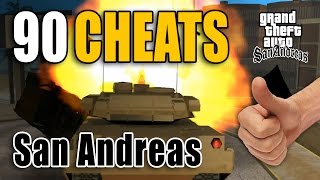 GTA San Andreas Cheats 90 PC [upl. by Nywrad]