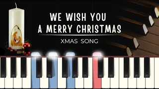 We Wish You a Merry Christmas MIDI  synthesia tutorial  piano sheets [upl. by Sibbie81]