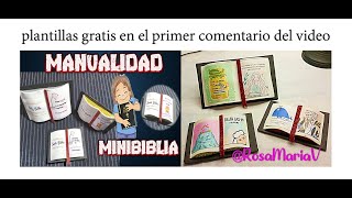 💥 MINIBIBLIA EN 3D HOLYBIBLE DIY CLASESBIBLICASPARANIÑOS [upl. by Kcira]