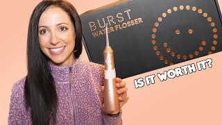 Dental Hygienist Reviews BURST Water Flosser [upl. by Reifinnej824]