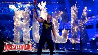 The Rock returned to WWE WrestleMania 32 on WWE Network [upl. by Artemed]