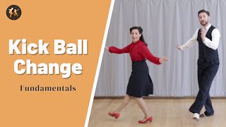 Lindy Hop Fundamentals  the Kick Ball Change with Michael and Evita [upl. by Ardet]