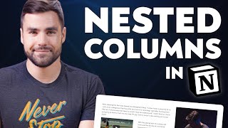 Create Nested Columns and Columns in Toggles in Notion [upl. by Jestude]
